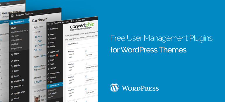 8 Free User Management Plugins for WordPress Themes