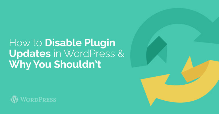 How to Disable Plugin Updates in WordPress and Why You Shouldn’t