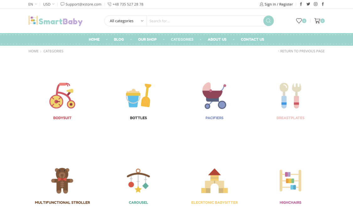 Baby Shop – WordPress WooCommerce Theme 02