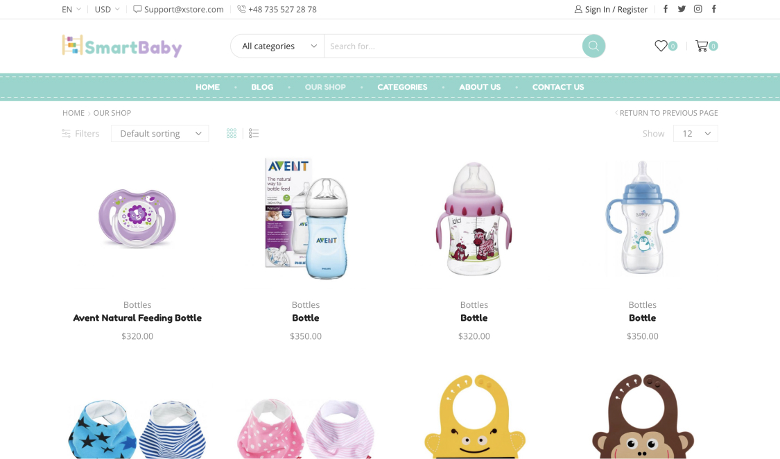 Baby Shop – WordPress WooCommerce Theme 03