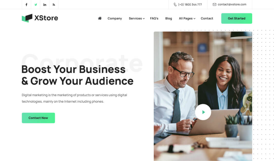 Business 02 – WordPress WooCommerce Theme 01
