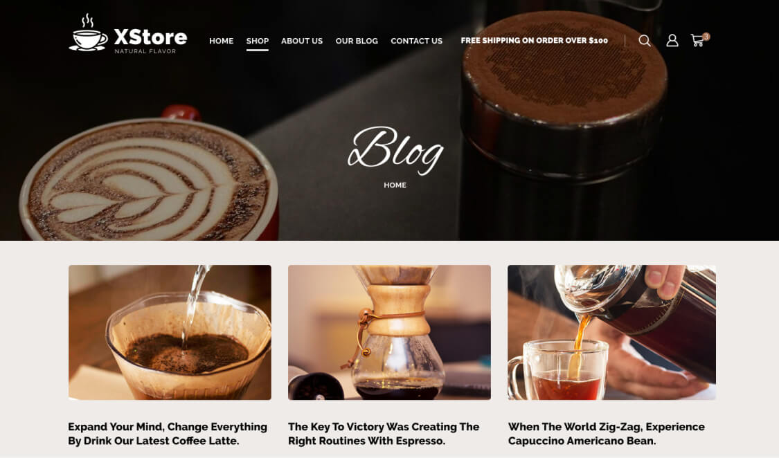 Coffee Store – WordPress WooCommerce Theme 04