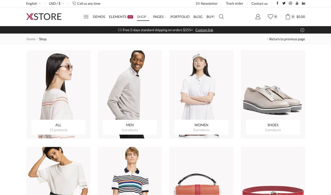 Classic Fashion Store – WordPress WooCommerce Theme 02