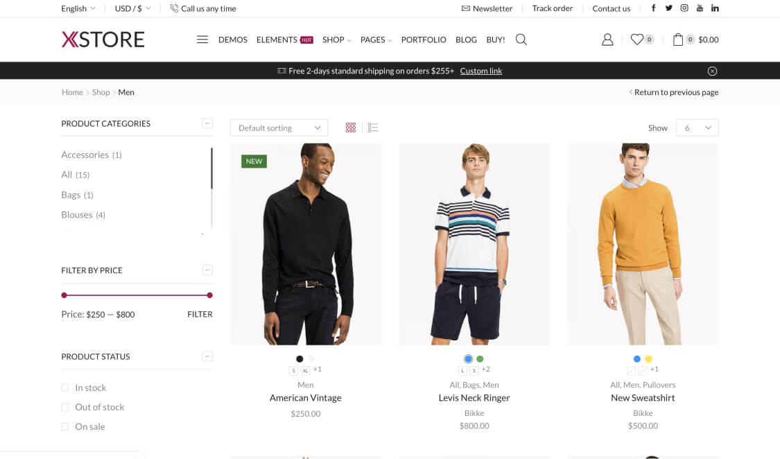 Classic Fashion Store – WordPress WooCommerce Theme 03