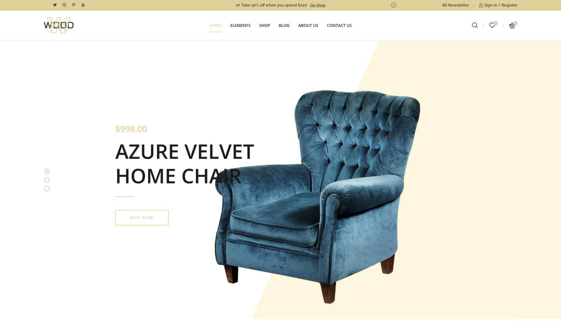 Furniture Store 02 – WordPress WooCommerce Theme 01