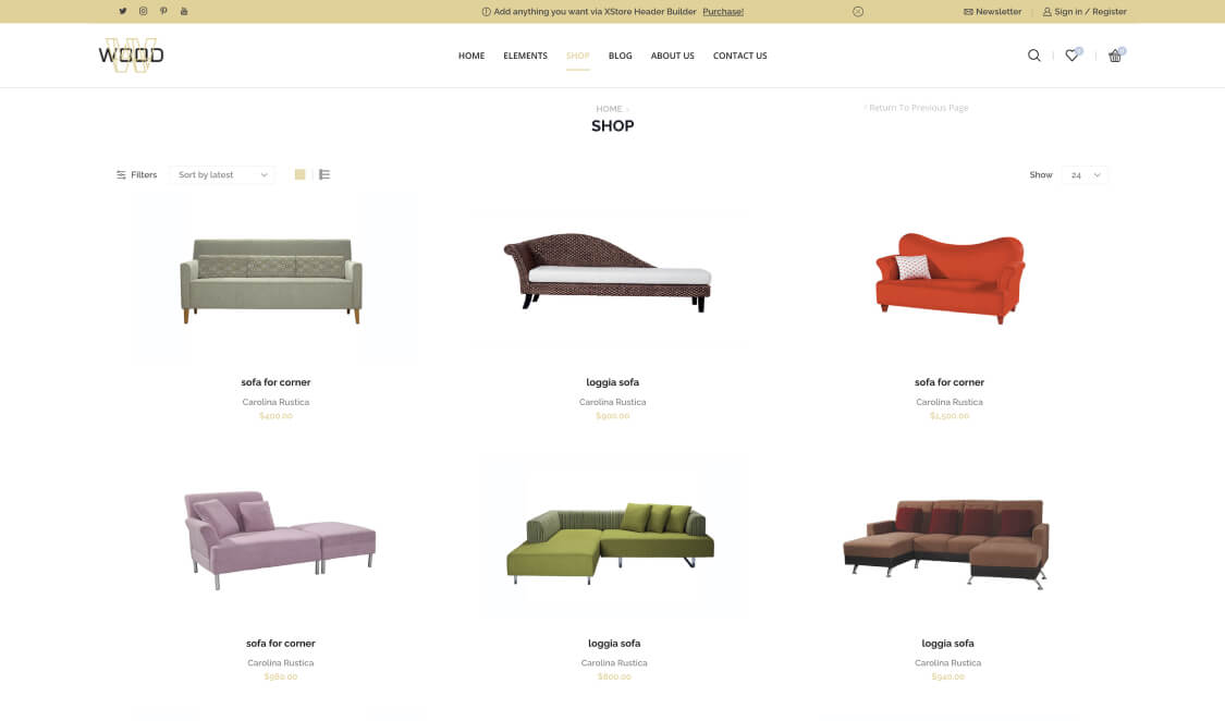 Furniture Store 02 – WordPress WooCommerce Theme 02