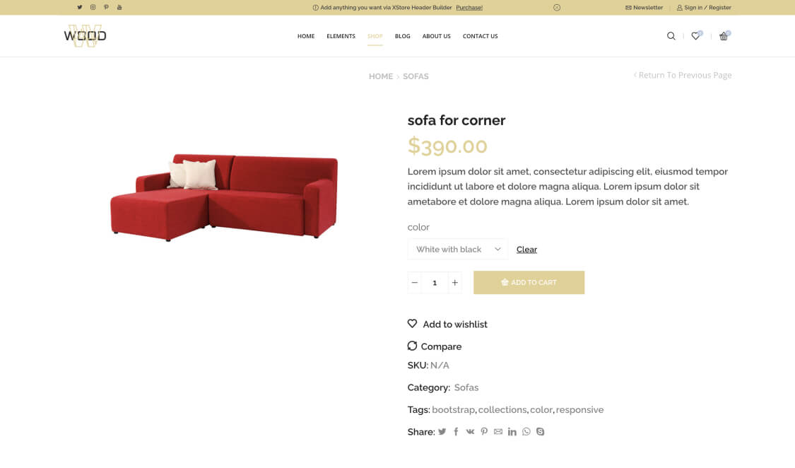 Furniture Store 02 – WordPress WooCommerce Theme 03
