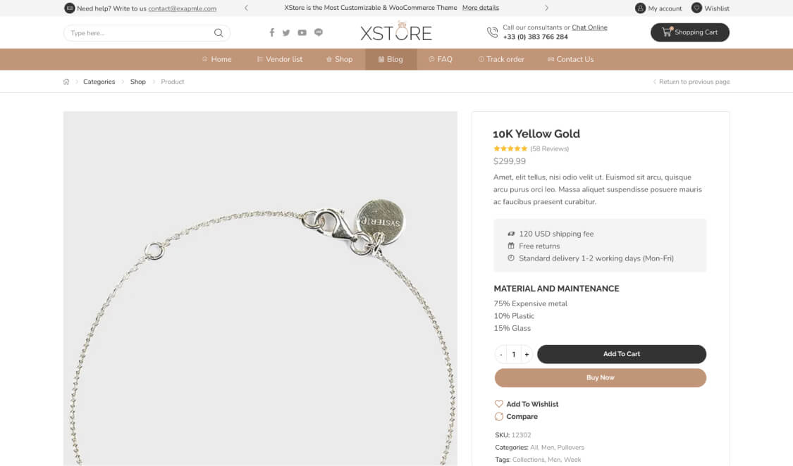 Jewellery Niche Market – Multivendor WP WooCommerce Theme 04