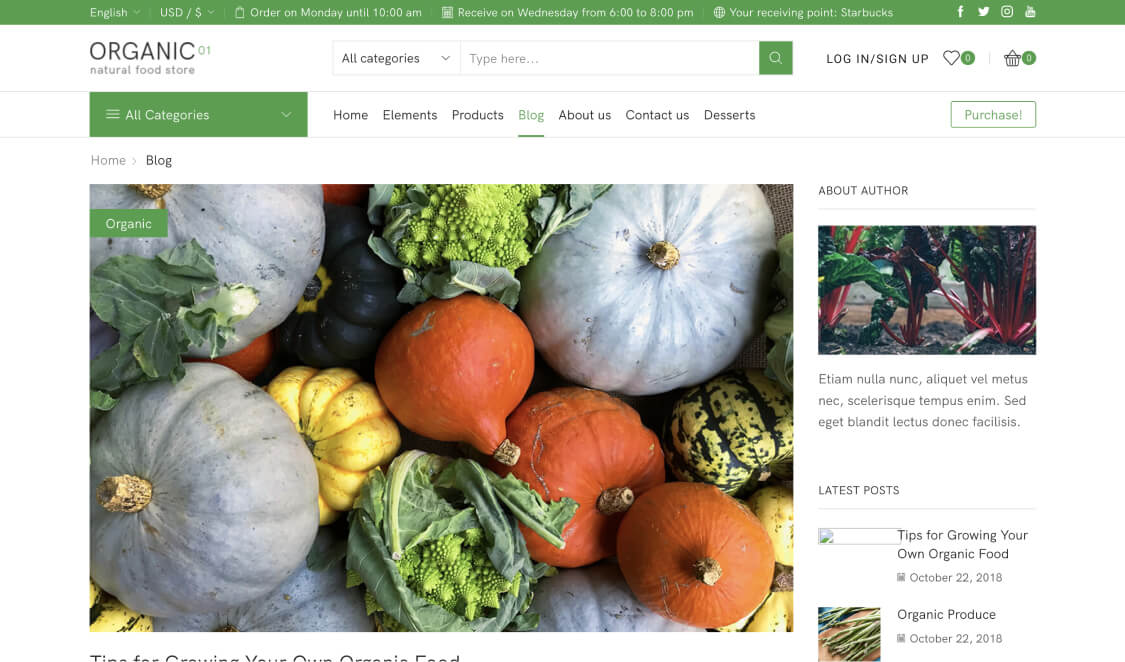 Organic Store 01 – WordPress WooCommerce Theme 04