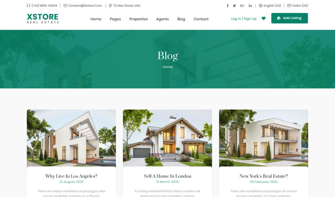 Real Estate – WordPress WooCommerce Theme 05