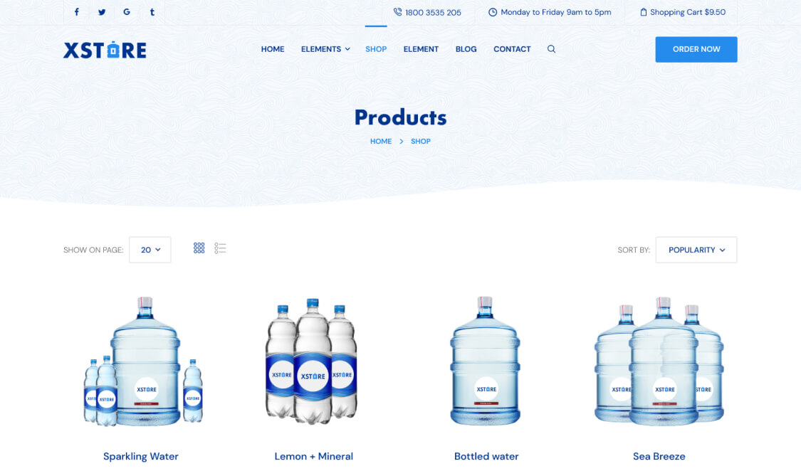 Water Delivery – WordPress WooCommerce Theme 02